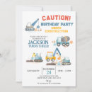 Recherche de camions de construction invitations Arrêter le trafic