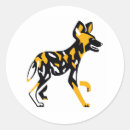 Search for african wild dogs stickers Lycaon pictus