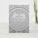 Search for 25th silver wedding anniversary cards Heart