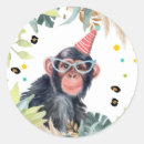 Search for monkey birthday stickers Cupcake topper