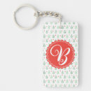 Search for festive rectangular keychains Red