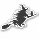 Search for witch silhouette stickers Black