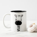 Search for zebra face mugs Black and white