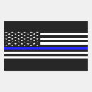 Search for blue thin line stickers Flag