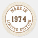 Search for made in 1974 stickers Born