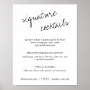 Search for specialty cocktail signs Elegant calligraphy