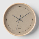 Recherche de brun et blanc horloges Minimaliste