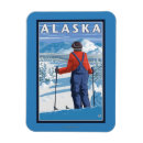 Recherche de vintage de ski magnets Skieur