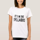 Search for syllabus tshirts Teacher