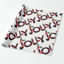 Search for be jolly wrapping paper Green