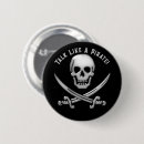 Search for pirate talk buttons Skull and crossbones