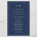 Recherche de navy wedding programs Élégant