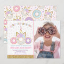 Search for unicorn doughnut birthday invitations Doughnut stop believing