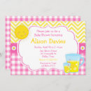 Search for pink lemonade baby shower invitations Sunshine