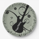 Search for music notes paper plates Black
