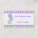 Search for alphabets business cards Abc