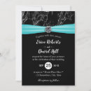 Search for turquoise black wedding invitations Modern
