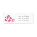 Search for hibiscus return address labels Elegant