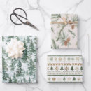 Search for snowy wrapping paper Trees