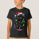 Search for black cat christmas tshirts Cute