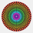Recherche de mandala arc en ciel autocollants Géométrique