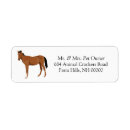 Search for horse return address labels Animal