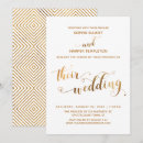 Search for gold heart wedding invitations Calligraphy