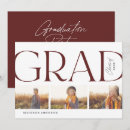 Search for red graduation invitations Classic