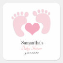 Search for pink baby footprints stickers Mother to be