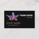 Recherche de aigle américain cartes visite Drapeau