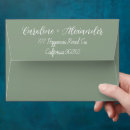 Search for sage green wedding envelopes Modern elegant