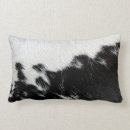 Search for black and white cowhide pillows Rustic