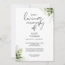 Search for funeral wake invitations Elegant