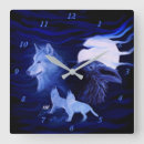Recherche de loup et lune horloges Imaginaire