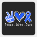 Search for peace love cure stickers Month