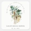 Search for palm tree bridal shower stickers Tropical