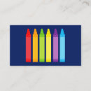 Search for crayon business cards Kindergarten