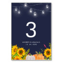 Search for sunflower numbers table cards String lights