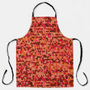 Search for scandinavian pattern aprons Red