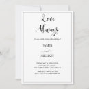 Recherche de amour pour toujours invitations Typographie