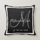 Search for black white grey grey pillows Monogrammed