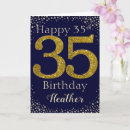 Search for 35th birthday cards Gold