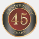 Search for 45th anniversary stickers Party