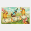 Search for antique chickens stickers Easter eggs