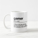 Search for gaming nerd mugs Player
