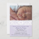 Search for lilac damask invitations Baby