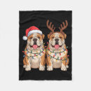 Search for bulldog christmas blankets Snack