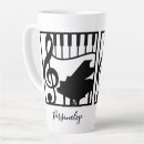 Recherche de notes musique tasses Clavier
