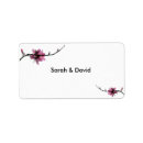 Search for cherry blossom return address labels weddings Nature