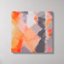 Search for orange and grey canvas prints Watercolor